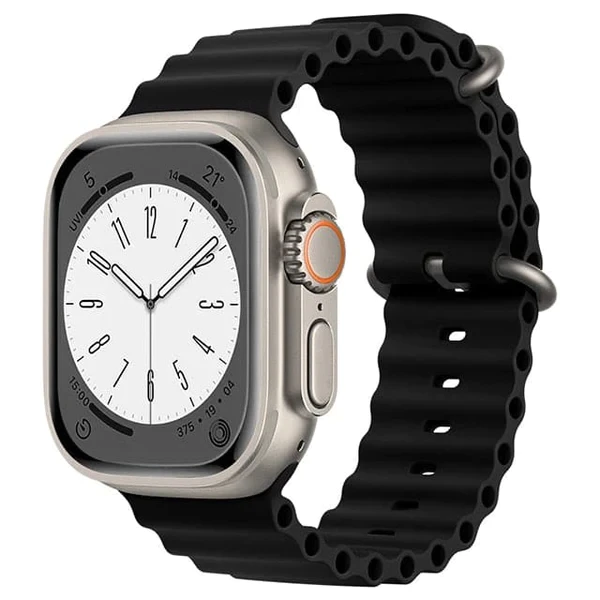 Силіконовий ремінець Silicone Strap Ocean для Apple Watch black • 38/40/41mm