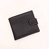 Чоловічий шкіряний гаманець Jinbaolai (9х11х2,5 см), Чорний / Чоловіче портмоне з кнопкою / Клатч чоловічий, фото 10