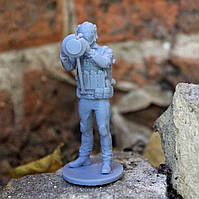 Статуэтка коллекционная Военный ВСУ с NLAW фигурка из фотополимера, антиквариат, декоративная для интерьера,