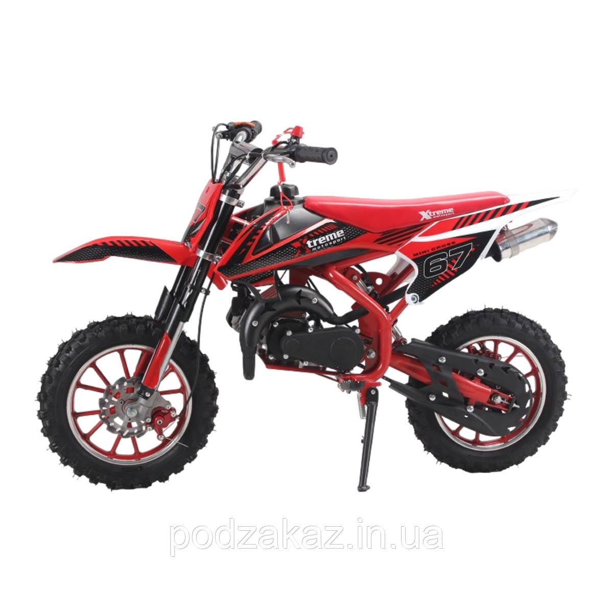 Питбайк бензиновий FORTE PB50G червоний HLZ, фото 1