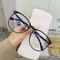 Модні іміджеві окуляри з прозорою лінзою очки