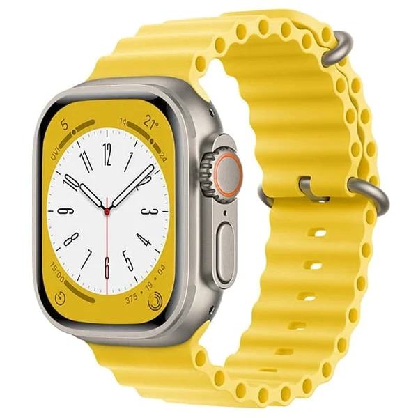 Силіконовий ремінець Silicone Strap Ocean для Apple Watch Yellow • 38/40/41mm