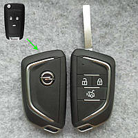 Корпус ключа Opel выкидной улучшенный 3 кнопки HU100