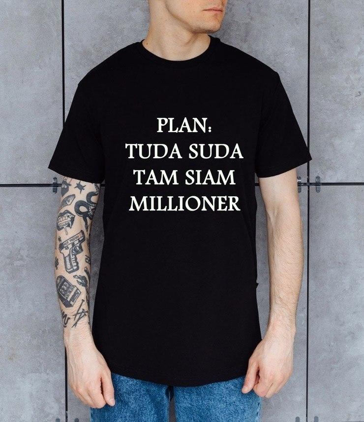 Трендова чоловіча футболка з принтом, фото 1