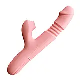 Фалоїмітатор вібратор для жінок Кролик вібратор із підігрівом Великий жіночий вібратор телескопічний, фото 3
