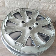 Автомобільні ковпаки модельні Hyundai R14 під болти Розбовтування 4х100 4 шт./1уп Сріблястий (KG-10043), фото 4