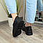 Кросівки шкіряні жіночі на шнурівці. Колір чорний, фото 2