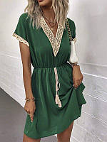 Непревзойденное женское платье и платье для любого случая ✅Размер: 42-44 / 46-48 🦋 Цвет: молочный, изумруд, ч зелений