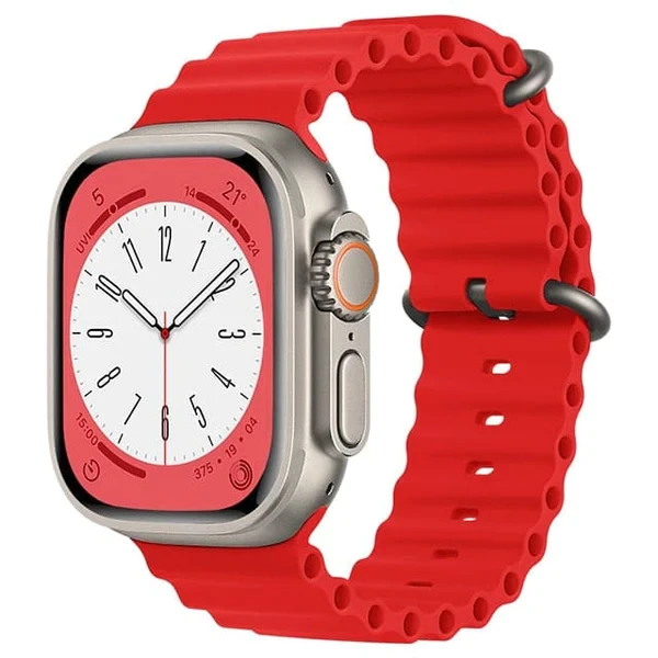 Силіконовий ремінець Silicone Strap Ocean для Apple Watch Red • 42/44/45/49mm