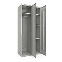 Металлический шкаф для одежды крашенный 400/2-2 U двухдверный ширина 800 мм (Меткас-ТМ)