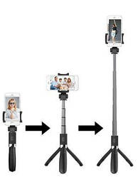 Монопод-трипод 3 в 1 з Bluetooth-пультом, селфі-палка та штатив для телефону, 70 см