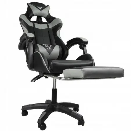 Игровое Кресло с Подставкой для Ног EC GAMING Vecotti GT Компьютерное Игровое Кресло до 120 кг Черное - Серое - фото 6 - id-p1891855280