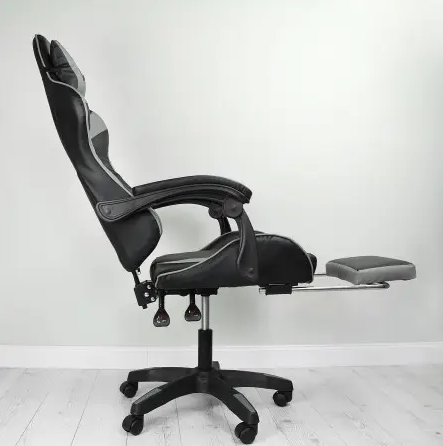 Игровое Кресло с Подставкой для Ног EC GAMING Vecotti GT Компьютерное Игровое Кресло до 120 кг Черное - Серое - фото 5 - id-p1891855280