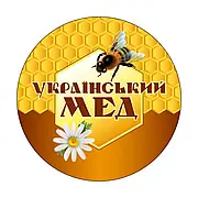 Етикетка на банку меду - "Український мед" (63мм)