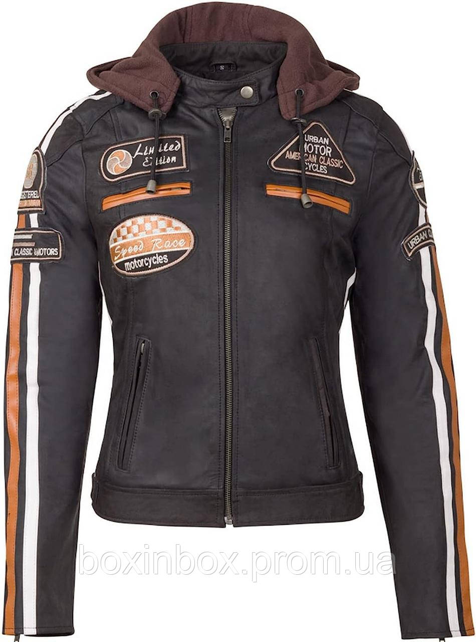 Жіноча шкіряна мотоциклетна куртка Urban Leather UR-172 '58 LADIES'  ⁇  Жіноча шкіряна куртка