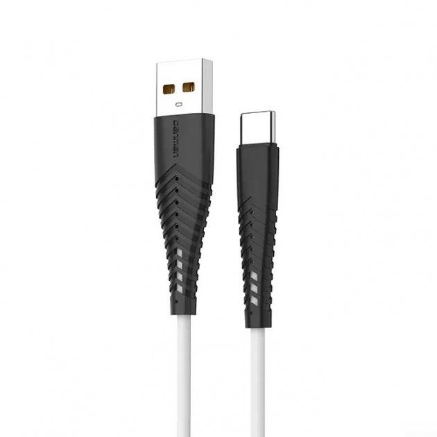 USB кабель Denmen Silicone Type-C (D19T) (2.4A)- білий