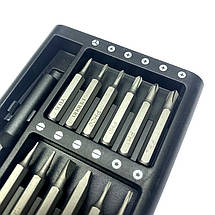 Набір викруток 25 в 1 / універсальний / прецизійний / для ремонту / металевий кейс, фото 5