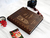 Свадебная фотокнига с картонными листами для молодоженов «Песочные часы» |30 стр, 34 х 34 см | WPA-0015