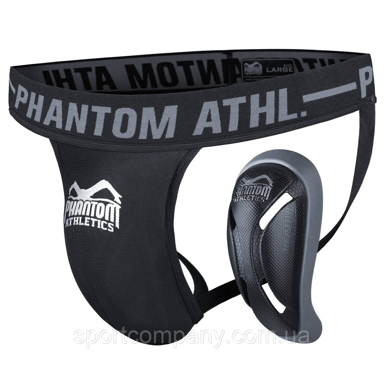 Захист паху Phantom Supporter Vector Black L - фото 2 - id-p1892009459