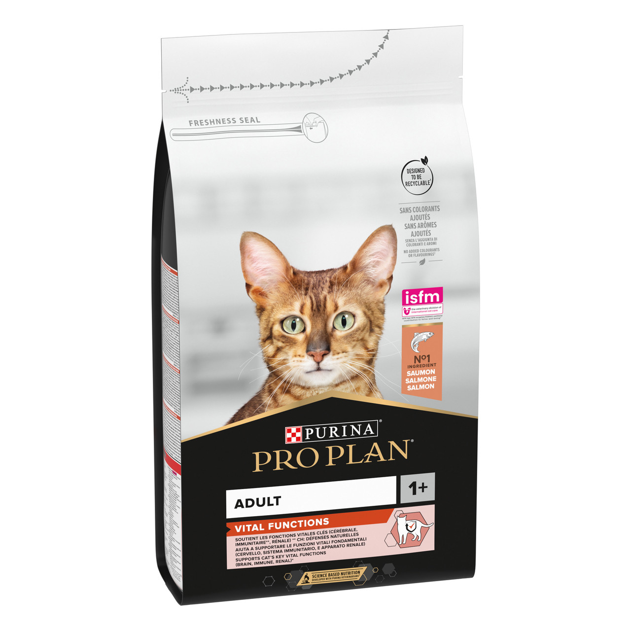 Purina Pro Plan Adult Cat корм для кошек с лососем 1,5 кг - купить по ...