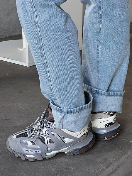 Grey and blue balenciaga best sale