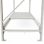 Полиця металева VAULT-65 L600 W500 до набірного стелажу, біла. Торговельне обладнання для магазину та складу, фото 4