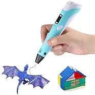 Ручка 3D з екраном 3DPEN-3 з LCD-дисплеєм для розвитку дитини, фото 2