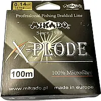 Мононить Mikado X-Plode 100м 0.14