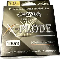 Мононить Mikado X-Plode 100м 0.16