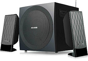 Акустична система MICROLAB M-300U 2.1, 38W, mini-jack/USB/SD/FM, чорний Baumar - Порадуй Себе