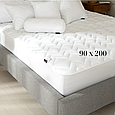 Наматрасник 90*200 см з бортами стьобаний на ліжко, наматрацник-чохол 90х200 борт на диван Україна, фото 2