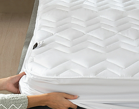 Наматрацник 140х200 см із бортами стьобаний на ліжко, наматрацник-чохол 140*200 борт на диван Україна