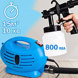 Фарборозпилювач для стін PAINT, Електричний фарбопульт, Фарбопульт для емалі будинку PM-10, фото 5