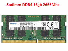 Оперативна пам'ять для ноутбука SODIMM DDR4 16GB PC4-21300 2666MHz