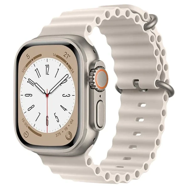 Силіконовий ремінець Silicone Strap Ocean для Apple Watch Starlight • 42/44/45/49mm