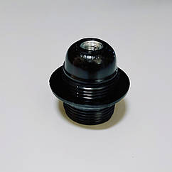 Патрон карболітовий зі спідницею E27 чорний