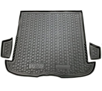 Автомобільний килимок у багажник Volvo V50 2004- (Avto-Gumm) Чорний (KG-10045)