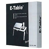 Підставка для ноутбука з кулером LD-09 E-Table, Підставка для ноутбука з тихим вентилятором KF-84, фото 10