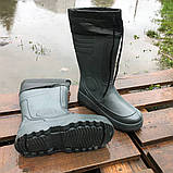 Робоче взуття для чоловіків, Стильні гумові черевики осінь-зима, Гумові чоботи спеціальні AO-84, фото 7