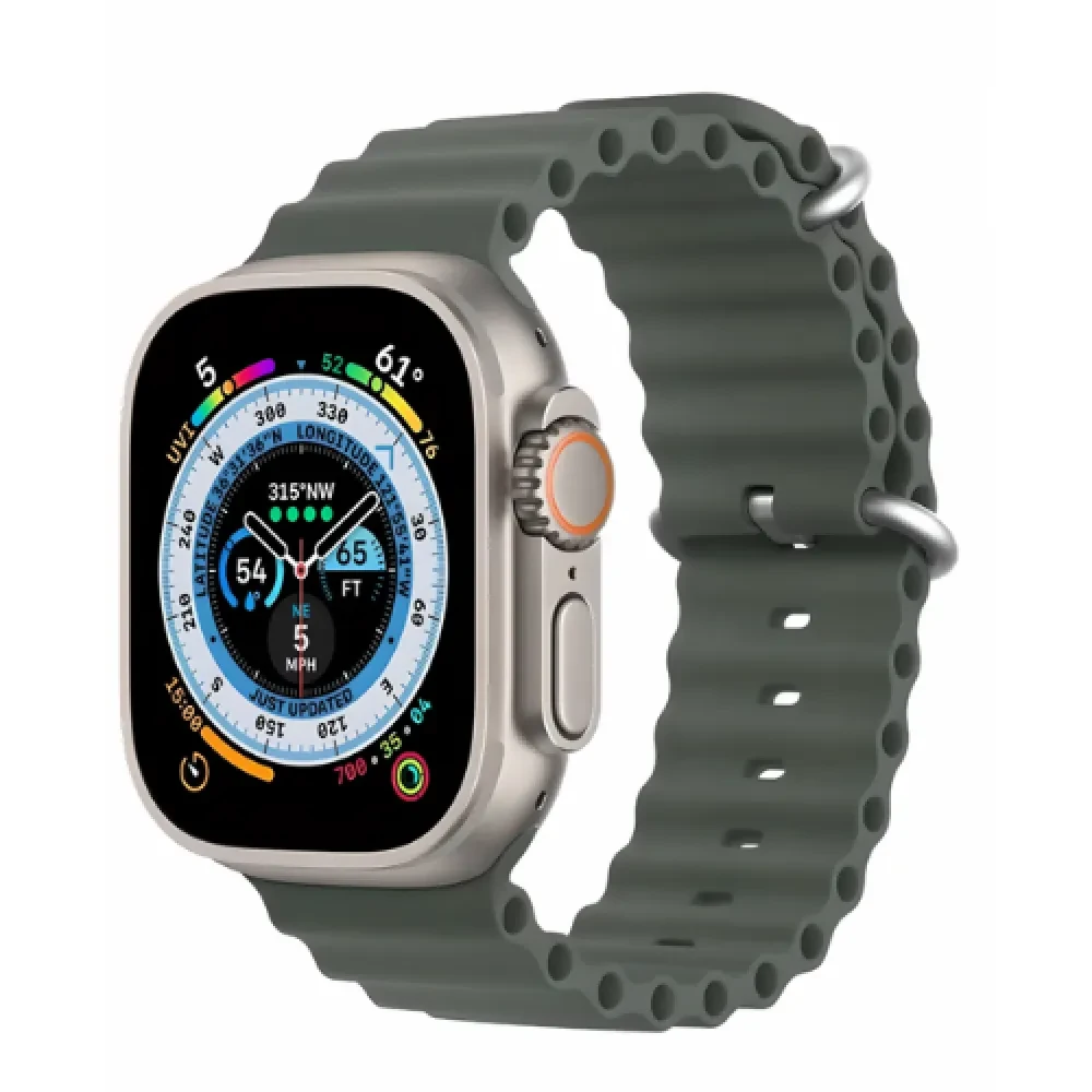 Силіконовий ремінець Silicone Strap Ocean для Apple Watch Grey 42/44/45/49mm