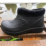 Бурки жіночі хутряні 38р, Жіночі дутики на танкетці, Валянки шиті Вовняні валянки TP-76, фото 2