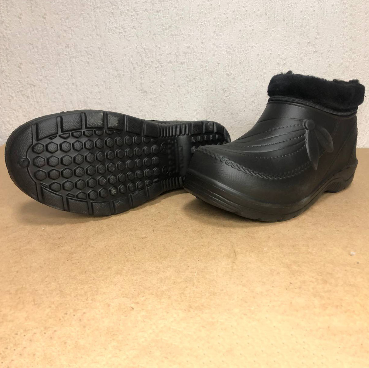 Бурки жіночі хутряні 38р, Жіночі дутики на танкетці, Валянки шиті Вовняні валянки TP-76, фото 1