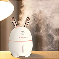 Увлажнитель и ароматизатор с подсветкой Зайчик Увлажнитель воздуха Humidifier Rabbit LED 2в1