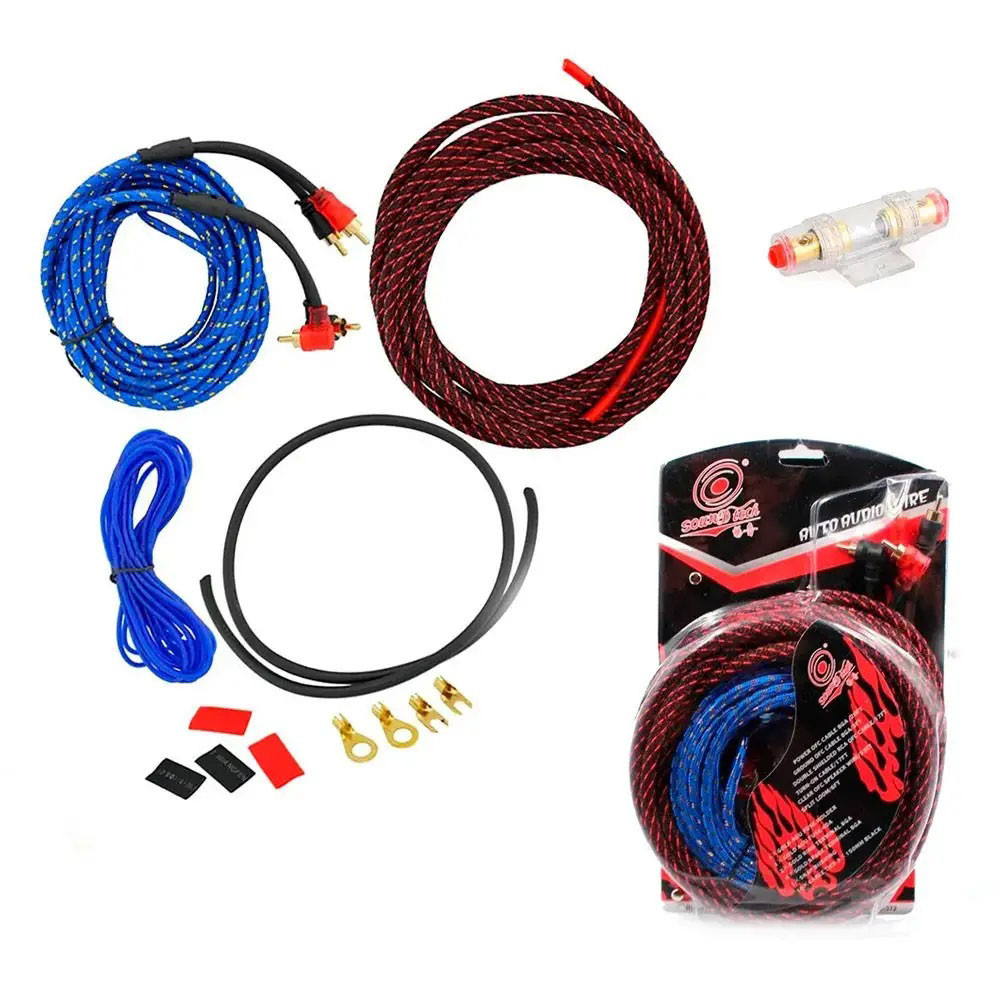 Набір проводів AWG/RCA для встановлення саббуфера KIT 10GA/C011 YM-16, фото 1