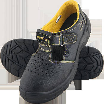 Робочі сандалі без металевого носка захисне літнє взуття з волової шкіри Reis S-OВ, робоче взуття