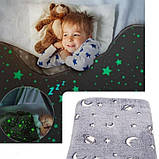 Ковдра що світиться Blanket kids Magic Star 150х100 см, Плед-покривало з магічним ефектом GL-48, фото 2