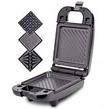 Електрогриль притискний ребристий Magio, Контактний гриль для кафе, Гриль притискний хороший WX-77, фото 7