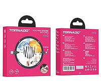 USB кабель Tornado TX12 Lightning (2,4A/1м)- бiло-чорний