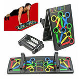 Тренажер для віджимання упори дошка Foldable Push Up, Дошка для тренувань м'язів Упори віджимання GU-55, фото 4