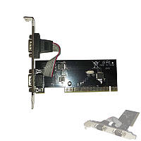 Переходник с PCI слота на 2 RS232 DB-9 COM-порта